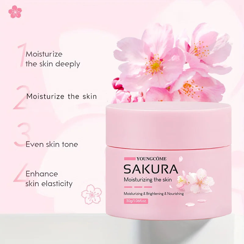 Sakura Essence Cream,Cherry Blossom Facial Moisturizer