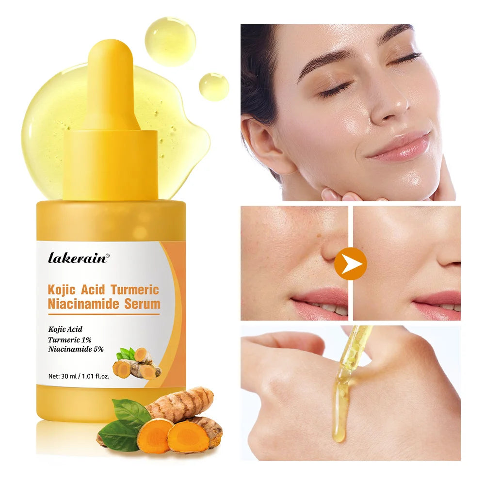Kojic Acid Turmeric Serum Niacinamide Glow Capsules