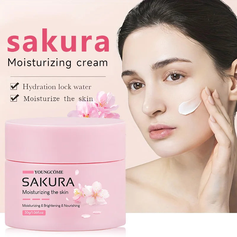 Sakura Essence Cream,Cherry Blossom Facial Moisturizer