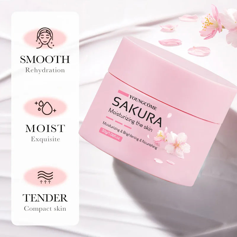 Sakura Essence Cream,Cherry Blossom Facial Moisturizer